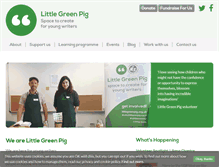 Tablet Screenshot of littlegreenpig.org.uk